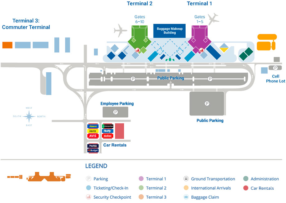 Kona Airport Map